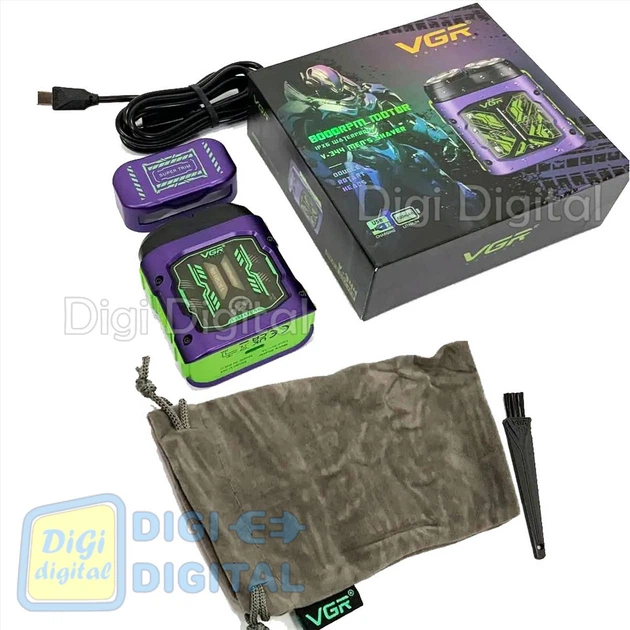 Электробритва VGR V-344 PURPLE роторная 8000 RPM IPX6 - изображение 2