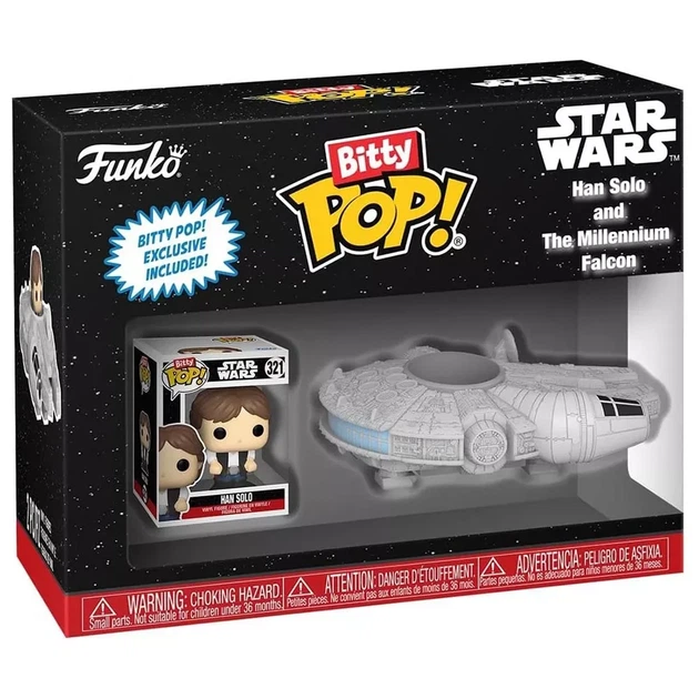 Набор фигурок Funko POP! Bitty Ride Звездные войны Хан Соло и тысячелетний сокол (83623) - Фото 1 Набор фигурок Funko POP! Bitty Ride Звездные войны Хан Соло и тысячелетний сокол (83623) - изображение 1