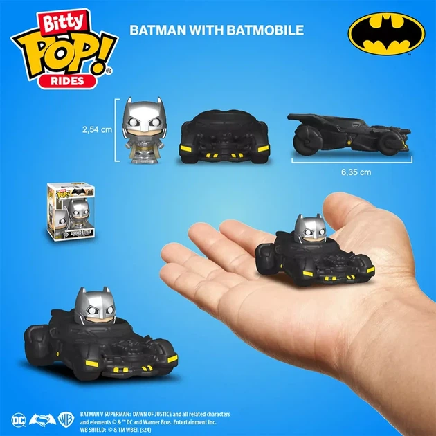 Набор фигурок Funko POP! Bitty Ride DC Бэтмен и бетмобиль (83621) - изображение 3