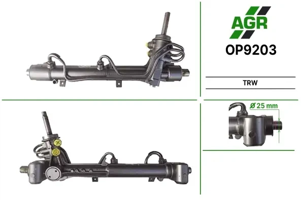 Рульова рейка з ГПК, нова, OPEL ASTRA G 98-, OPEL ZAFIRA 98-05 AGR OP9203 Opel Zafira, Astra 5900217, 93170303, 93174255 - Фото 1 Рульова рейка з ГПК, нова, OPEL ASTRA G 98-, OPEL ZAFIRA 98-05 AGR OP9203 Opel Zafira, Astra 5900217, 93170303, 93174255 - изображение 1