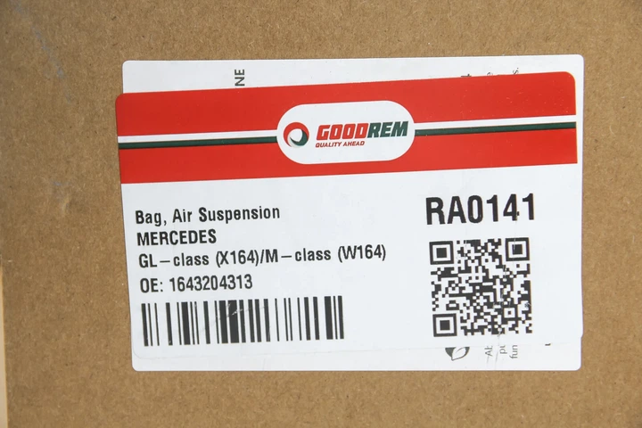 Подушка пневмопідвіски (спереду) MB GL-class (X164) / M-class (W164) 05- GOODREM RA0141 Mercedes M-Class 1643204313, 1643204613 - зображення 5