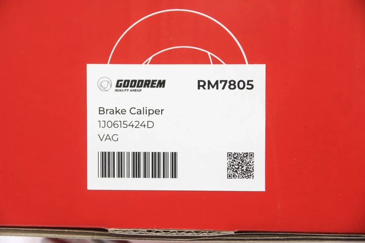 Супорт гальмівний задній A1/A3/Leon/Fabia/Golf 96- (38mm) Пр. GOODREM RM7805 Skoda Fabia, Roomster; Seat Leon, Ibiza, Cordoba, Toledo; Volkswagen Golf, Polo; Audi A3, TT, A1 1J0615424D, 1J0615424F, 1J0615424H - изображение 5