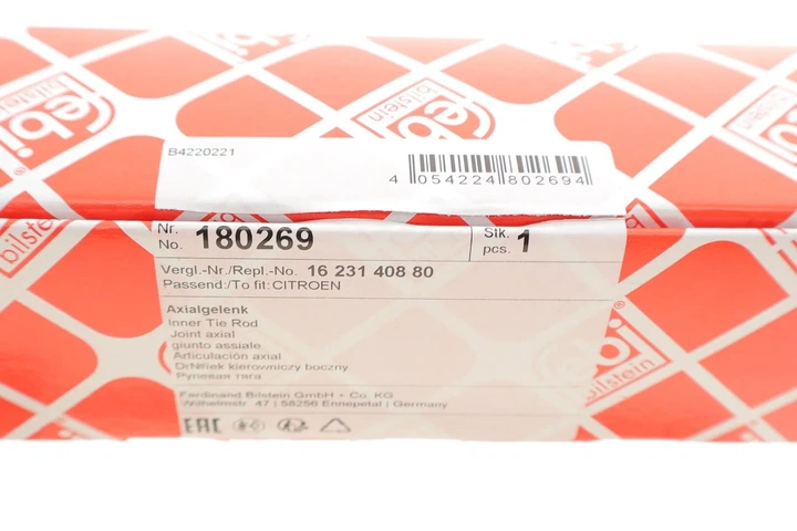 Поперечна рульова тяга (без наконечника) FEBI 180269 Citroen C3, DS3 1623140880 - изображение 4