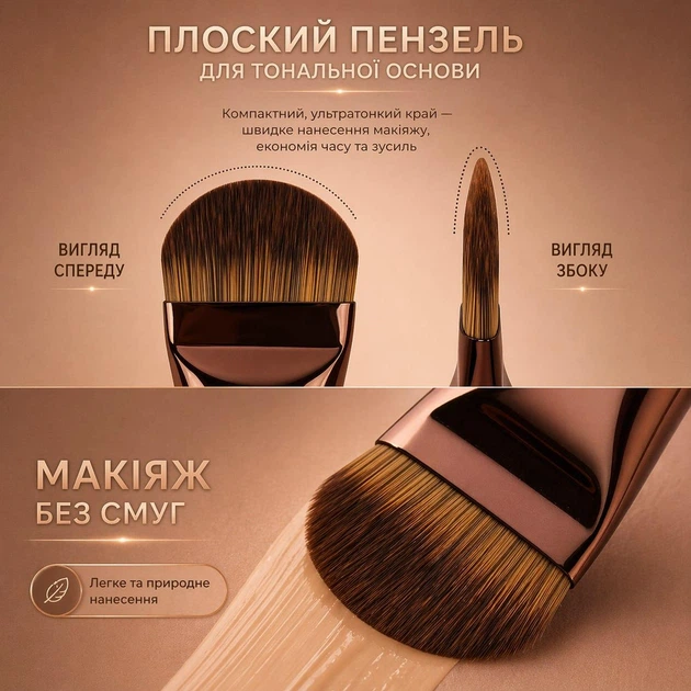 Кисти для макияжа MAANGE, набор из 2 шт., кисти кабуки для тонального крема, консилера и румян, профессиональные кисти с мягкими нейлоновыми щетинками - изображение 3