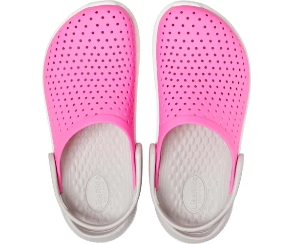 Крокси дитячі сабо Crocs LiteRide Clogs Electric Pink/White 31 рожеві - Фото 3 Крокси дитячі сабо Crocs LiteRide Clogs Electric Pink/White 31 рожеві - изображение 3
