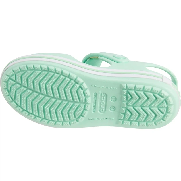 Крокси босоніжки Crocs Crocband Sandal Neon Mint 24 мятні - Фото 6 Крокси босоніжки Crocs Crocband Sandal Neon Mint 24 мятні - изображение 6