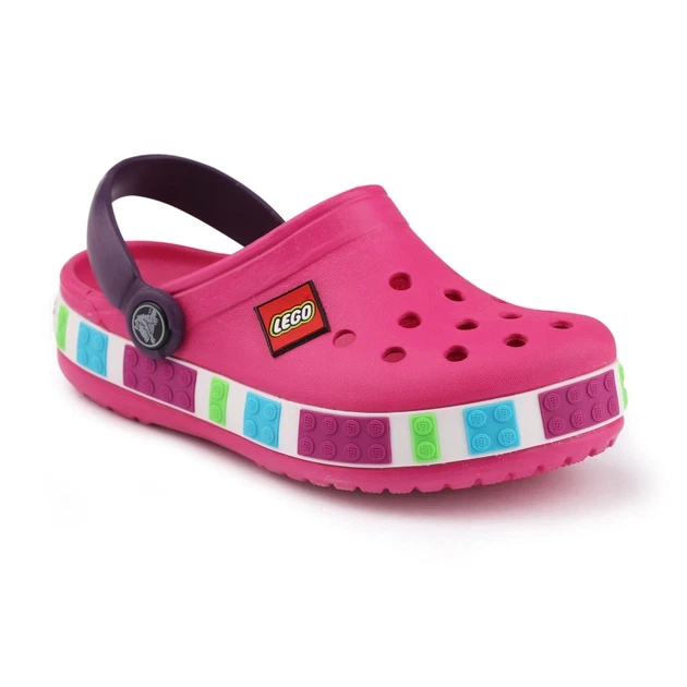 Крокси сабо Crocs classic Lego Fuchsia 27 рожеві - зображення 2