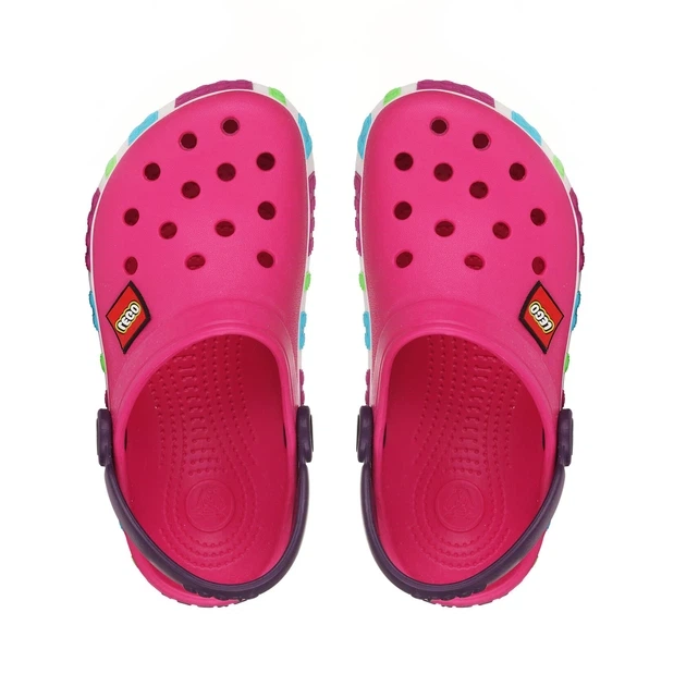 Крокси сабо Crocs classic Lego Fuchsia 27 рожеві - зображення 3