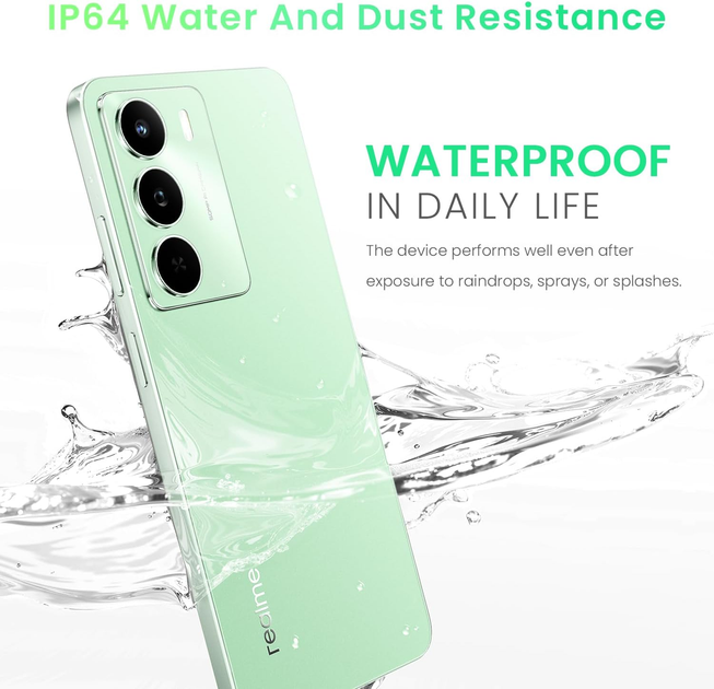 Смартфон realme 14x 5G 8/256GB Peridot Green - Экран 120 Гц