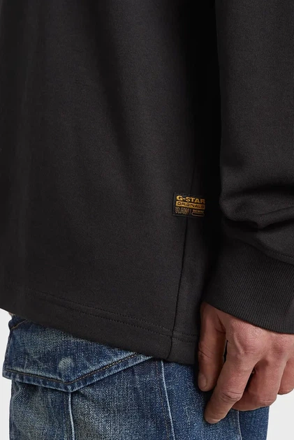 Чоловічий чорний лонгслів Back G-Star RAW L D26835,D976 - зображення 5