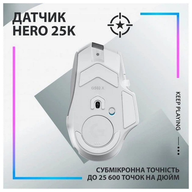 Мышка Logitech G502 X Plus (910-006171) White - изображение 11