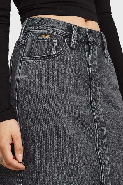 Жіноча темно-сіра джинсова спідниця Viktoria Snaps G-Star RAW 29 D26245,D933 - зображення 4
