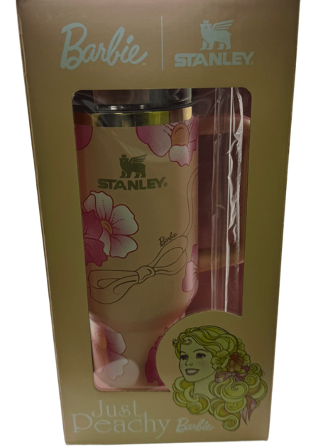 Термос термокружка Stanley Quencher H2.0 Tumbler из нержавеющей стали Peach Flower Barbie 1,18 л KT7001984 - Фото 3 Термос термокружка Stanley Quencher H2.0 Tumbler из нержавеющей стали Peach Flower Barbie 1,18 л KT7001984 - изображение 3
