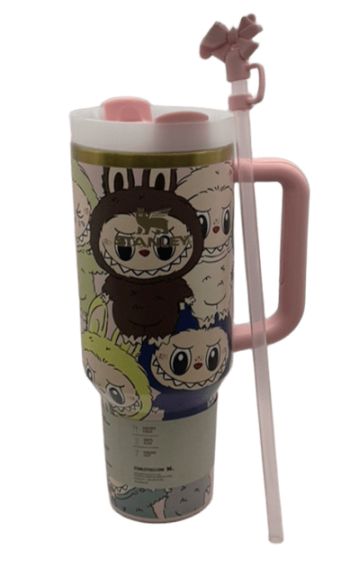 Термос термокружка Stanley Quencher H2.0 Tumbler из нержавеющей стали 1,18 л Labubu Cup Premium Look KT8005202 - изображение 3