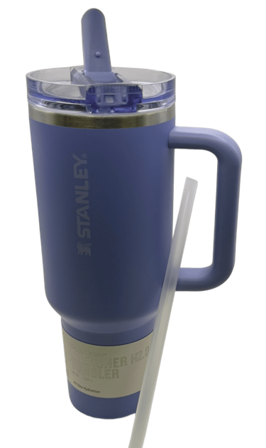 Термос термочашка Stanley Quencher ProTour Flip Straw Tumbler з нержавіючої сталі Dusty Blue 1,18 л KT7001975 - зображення 2