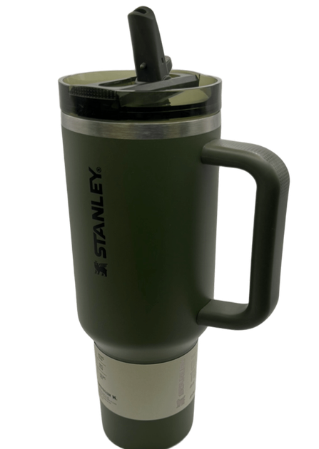 Термос термочашка Stanley Quencher ProTour Flip Straw Tumbler з нержавіючої сталі Олива 1,18 л KT7001974 - зображення 2