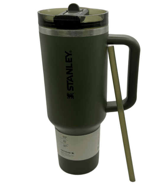 Термос термочашка Stanley Quencher ProTour Flip Straw Tumbler з нержавіючої сталі Олива 1,18 л KT7001974 - зображення 6