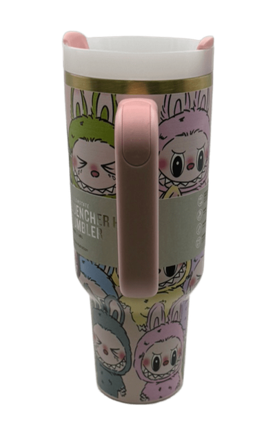 Термос термокружка Stanley Quencher H2.0 Tumbler из нержавеющей стали 1,18 л Labubu Cup Gift Box Style KT8005203 - изображение 7
