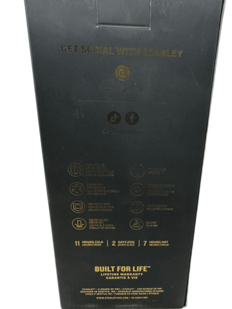 Термос термочашка Stanley Quencher H2.0 Tumbler з нержавіючої сталі 1,18 л Champagne Ivory Gold KT7001971 - зображення 8