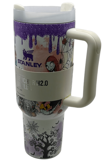 Термос термочашка Stanley Quencher H2.0 Tumbler з нержавіючої сталі 1,18 л Halloween Ghost Tumbler Set KT7001970 - зображення 8