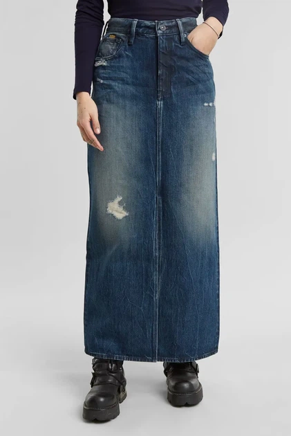 Жіноча темно-синя спідниця джинсова Viktoria Long Skirt wmn G-Star RAW 28 D24385,D499 - Фото 1 Жіноча темно-синя спідниця джинсова Viktoria Long Skirt wmn G-Star RAW 28 D24385,D499 - зображення 1