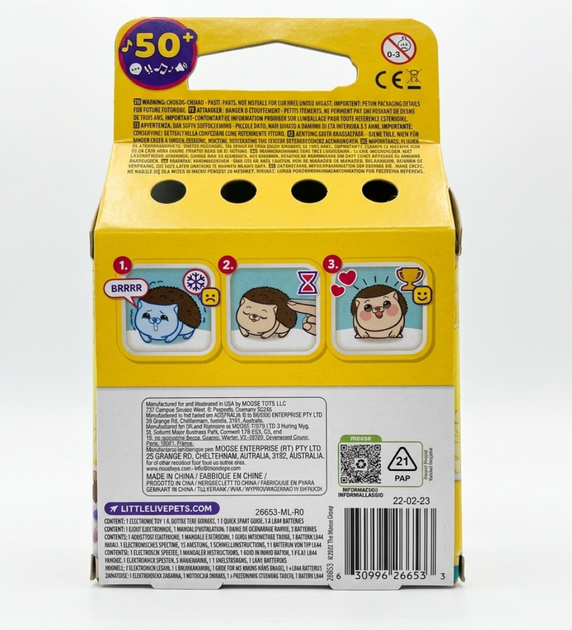 Игрушка интерактивная Little Live Pets «Мышка Squekee Minis», фиолетовая, 50+ звуков, от 5 лет - изображение 6