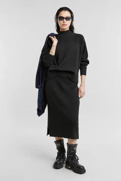 Жіночий темно-сірий светр Boxy mock jumper wmn G-Star RAW XS D25218,D771 - изображение 2
