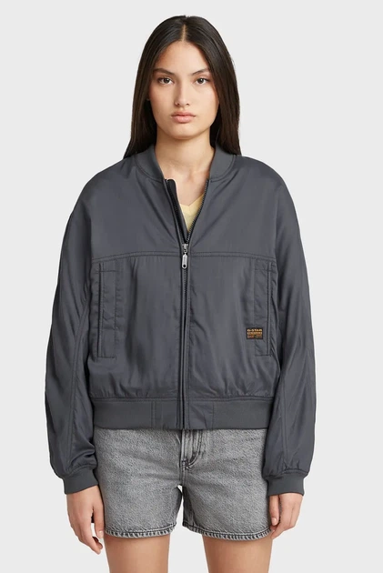 Жіночий темно-сірий бомбер Summer G-Star RAW M D26004, D923 - Фото 1 Жіночий темно-сірий бомбер Summer G-Star RAW M D26004, D923 - зображення 1