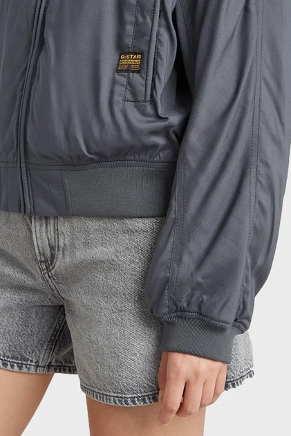 Жіночий темно-сірий бомбер Summer G-Star RAW M D26004, D923 - Фото 5 Жіночий темно-сірий бомбер Summer G-Star RAW M D26004, D923 - зображення 5