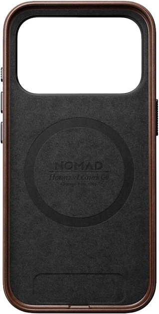 Etui Nomad Traditional Leather Case Horween Magsafe na iPhone 17 Pro Brązowe (856504011970) - obraz 2