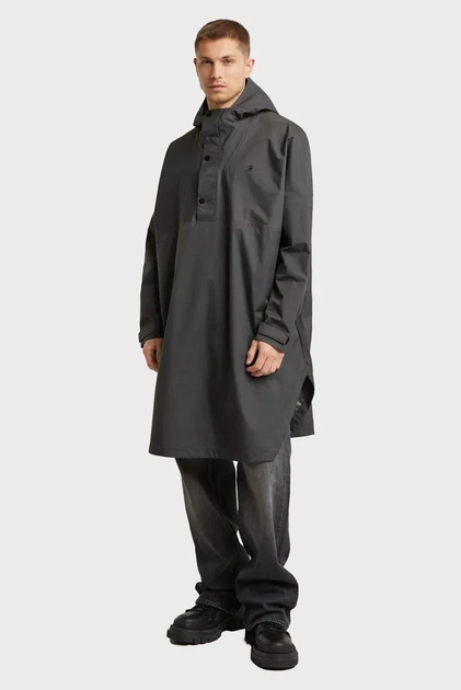 Чоловічий темно-сірий плащ Rain poncho G-Star RAW S D24455,D606 - Фото 1 Чоловічий темно-сірий плащ Rain poncho G-Star RAW S D24455,D606 - изображение 1