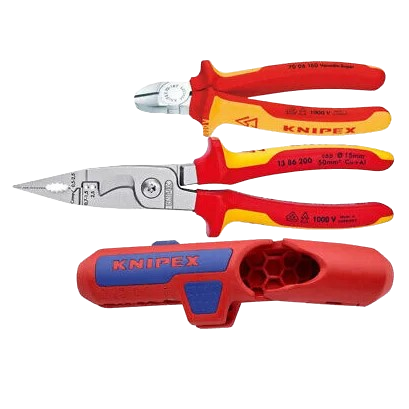 Набор инструментов KNIPEX 00 31 30 BK V01 3 предмета для электромонтажных работ Красный - изображение 2
