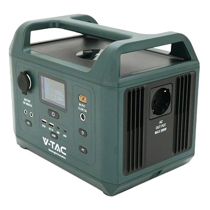 Портативна зарядна станція V-TAC VT-303N 300Вт LiFePO4 19.2В 15А•час Зелений - Фото 2 Портативна зарядна станція V-TAC VT-303N 300Вт LiFePO4 19.2В 15А•час Зелений - зображення 2