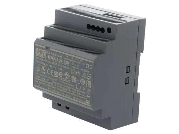 Блок живлення MeanWell HDR-100-12N 12B 7.5А 90 Вт встановлення на DIN-рейку Black - зображення 3