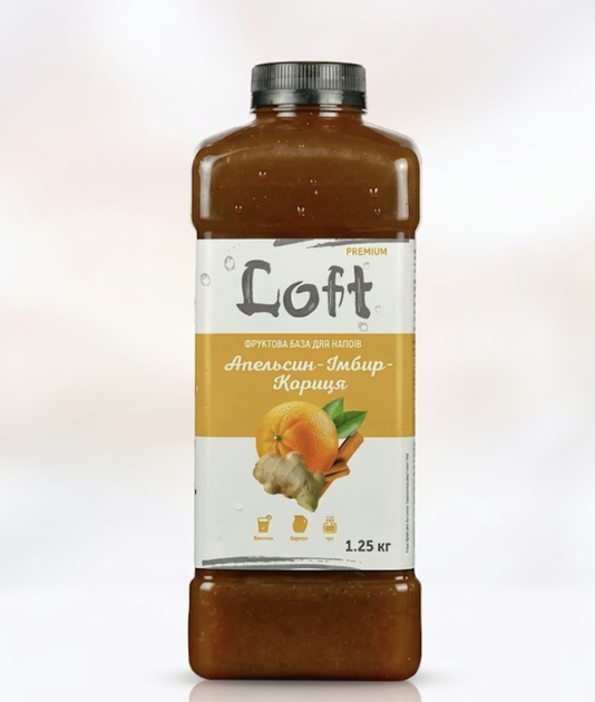 Фруктова база Апельсин-Імбир-Кориця Loft 1,25 кг для напоїв (НФ-00015777) - Фото 1 Фруктова база Апельсин-Імбир-Кориця Loft 1,25 кг для напоїв (НФ-00015777) - зображення 1