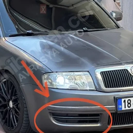 Решітка бампера (заглушка ПТФ) для Skoda Superb 1 (3U4) - изображение 2