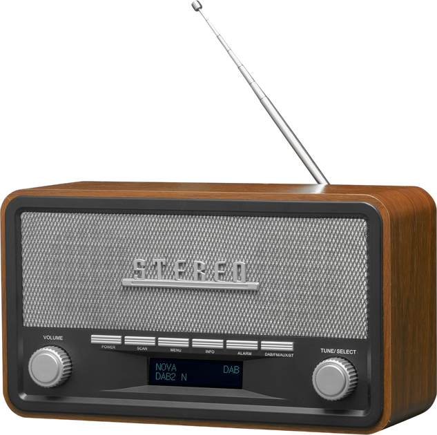 Radio Denver DAB-18 DAB+/FM Dark Wood (5706751035883) - obraz 2