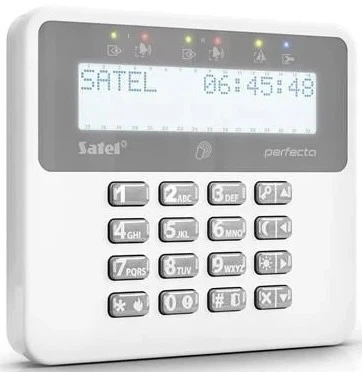 Бездротова клавіатура LCD Satel White  (PRF-LCD-A2) - зображення 3