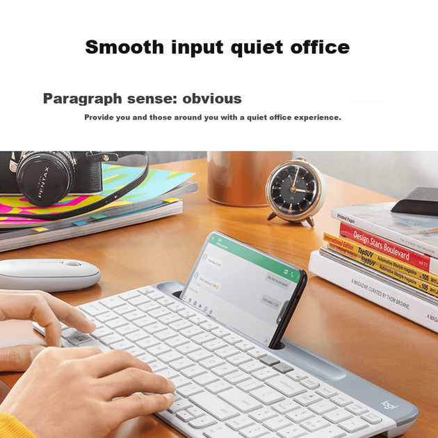 Клавиатура беспроводная Logitech K580 Bluetooth/Wireless White - изображение 6