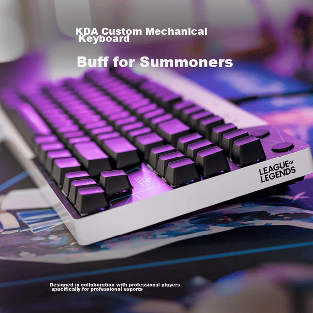 Механічна клавіатура G Pro League of Legends KDA для жінок, провідна, з RGB-підсвічуванням, компактна, 87 клавіш, для кіберспорту. - Фото 3 Механічна клавіатура G Pro League of Legends KDA для жінок, провідна, з RGB-підсвічуванням, компактна, 87 клавіш, для кіберспорту. - зображення 3