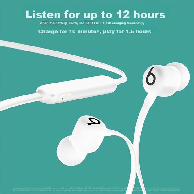 Навушники Beats Flex Bluetooth Sky Grey - Фото 5 Навушники Beats Flex Bluetooth Sky Grey - зображення 5