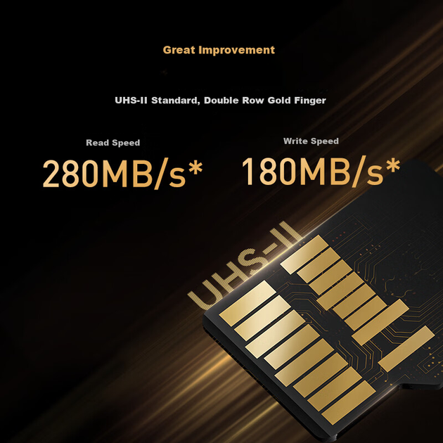 Карта памяти Lexar 256 ГБ TF (MicroSD) U3 V60 A1, скорость чтения 280 МБ/с, скорость записи 180 МБ/с, высокоскоростная карта памяти, запись 4K Ultra HD (золотая). - Фото 3 Карта памяти Lexar 256 ГБ TF (MicroSD) U3 V60 A1, скорость чтения 280 МБ/с, скорость записи 180 МБ/с, высокоскоростная карта памяти, запись 4K Ultra HD (золотая). - изображение 3