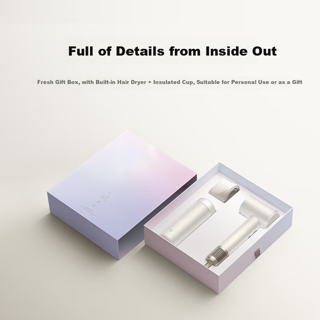 Фен Mijia High-Speed Hair Dryer H501, бытовой фен Xiaomi, интеллектуальный контроль температуры, быстрая сушка при постоянной температуре, ионизация, тихая работа, защита волос, подарок на день рождения для девушки, с насадкой для отвода воздуха. - Фото 2 Фен Mijia High-Speed Hair Dryer H501, бытовой фен Xiaomi, интеллектуальный контроль температуры, быстрая сушка при постоянной температуре, ионизация, тихая работа, защита волос, подарок на день рождения для девушки, с насадкой для отвода воздуха. - изображение 2