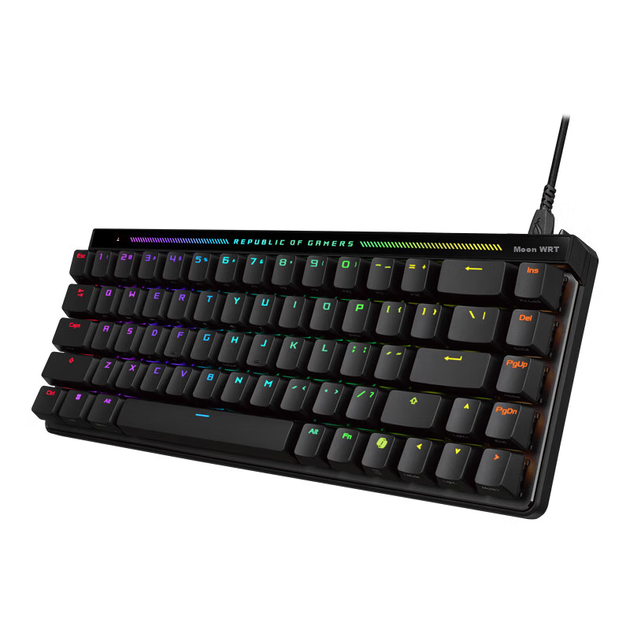 Ігрова клавіатура ROG Magician Ace HFX Magnetic Switch, дротова ігрова клавіатура з системою кріплення з прокладкою, частота опитування 8K, така ж, як у моделі Xiaomibing Team, УФ-покриття, версія з ABS - зображення 2