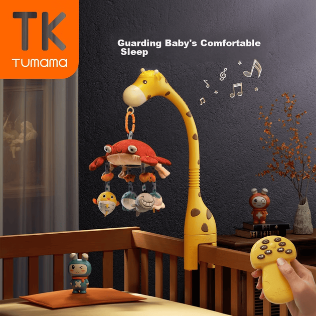 Tumama Kids Baby Toys, дзвіночок для ліжка для дітей 0-1 рік, брязкальце для новонароджених, обертовий підвісний ліжечко-автомобіль, подарунок у повний місяць для немовлят - зображення 2
