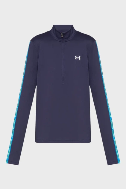 Жіночий темно-синій лонгслів UA Tech WM Tape Half Zip Under Armour S 6005100-403 - изображение 4