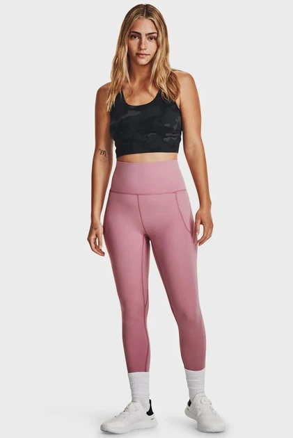 Жіночий чорний камуфляжний топ Meridian Fitted CropTankPrnt Under Armour XS 1380983-021 - изображение 2
