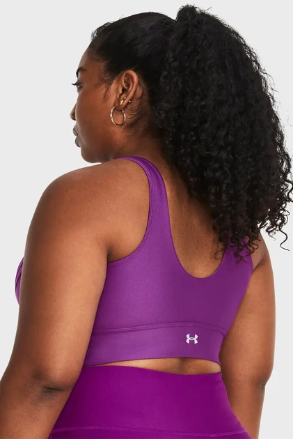 Жіночий фіолетовий топ UA Infinity Pintuck Mid Under Armour S 1376883-580 - изображение 4