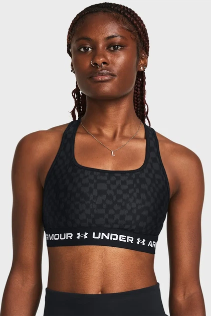 Жіночий топ з візерунком UA Crossback Mid Print Under Armour XL 1361042-007 - изображение 3