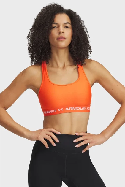 Жіночий помаранчевий топ Crossback Mid Bra Under Armour XL 1361034-847 - изображение 2